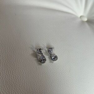 Elegant Silver Teardrop Earrings